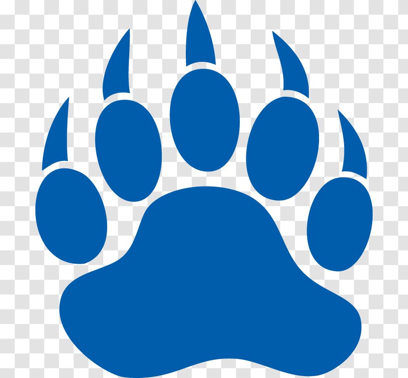 Bear Dog Paw Decal Printing - Sticker - Blue Poster Transparent PNG