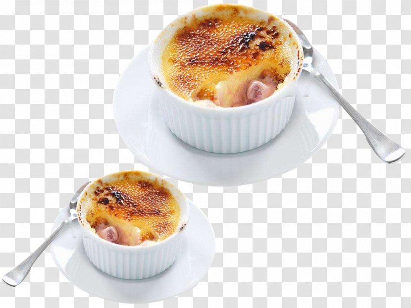 Crxe8me Brxfblxe9e Caramel Custard Bxe1nh Cream - Food - Two Cups Of Egg Pudding Transparent PNG