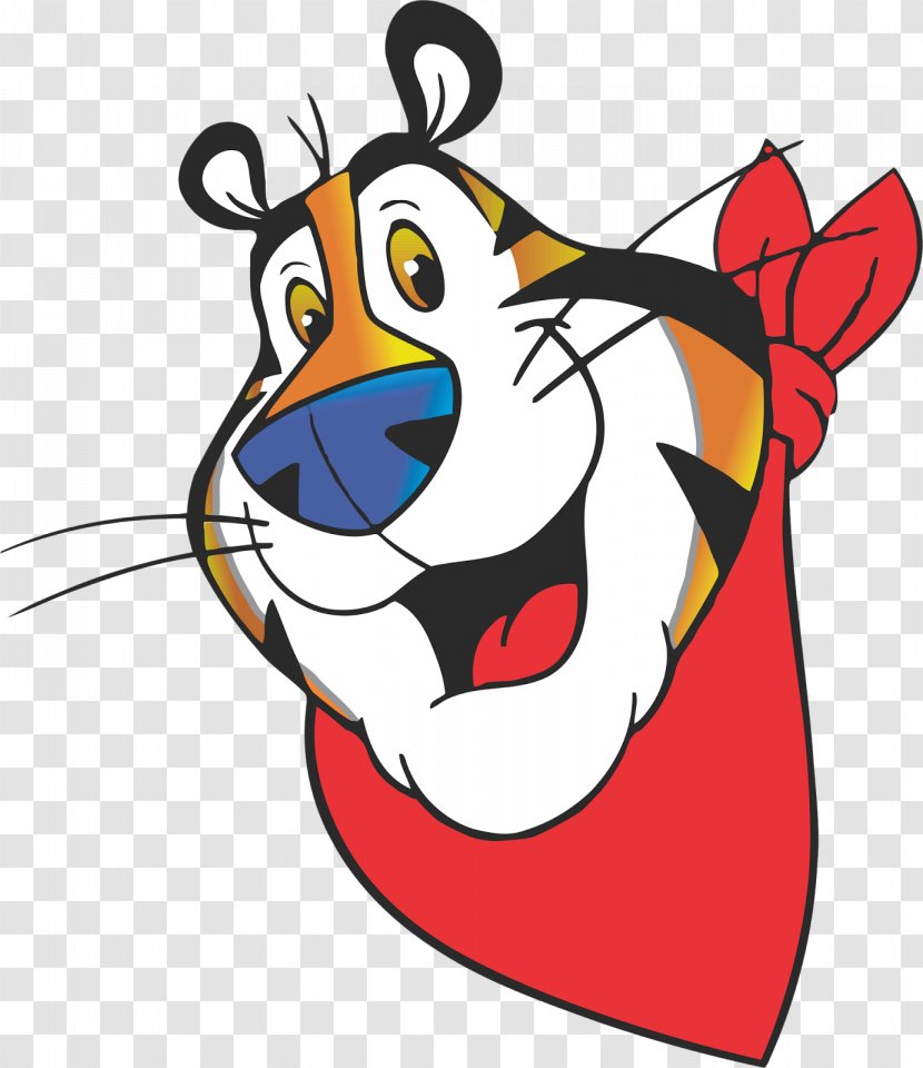 Frosted Flakes Tony The Tiger Breakfast Cereal Kellogg's - TIGER VECTOR Transparent PNG