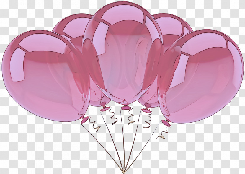 Pink Balloon Violet Purple Magenta Transparent PNG