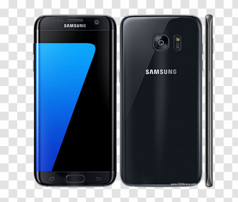 Samsung Android Smartphone Telephone Black - Galaxy S7 Edge Transparent PNG