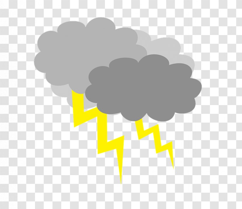 Storm Weather Forecasting Cloud Clip Art - Yellow Transparent PNG