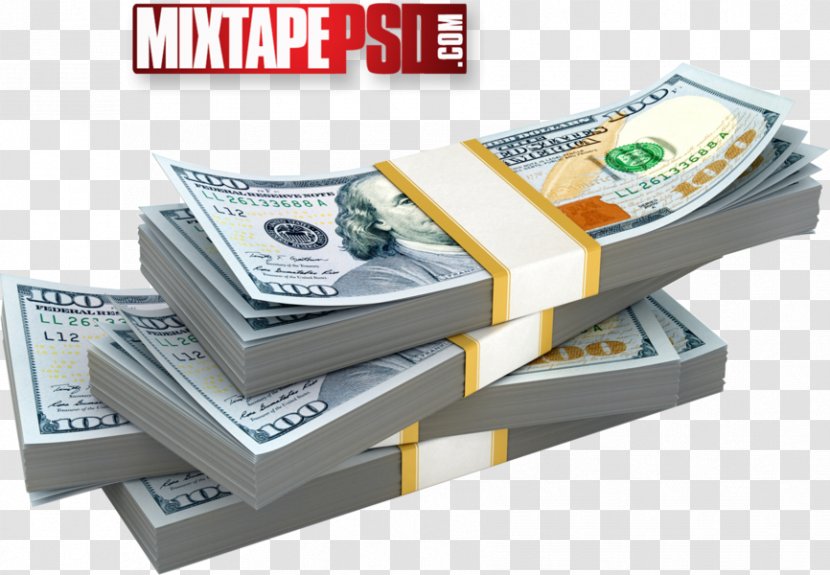 Banknote Blue Strips Alwayne - Bank - Hundreds Transparent PNG