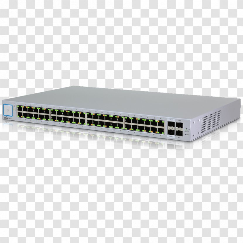 Network Switch Ubiquiti Networks Small Form-factor Pluggable Transceiver Gigabit Ethernet Power Over - Electronics Accessory Transparent PNG