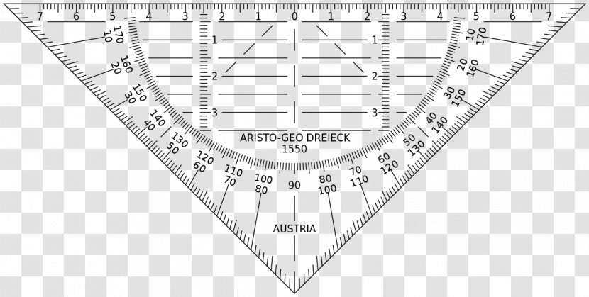 Cartabó Drawing Set Square Aristo Compass - Tree Transparent PNG