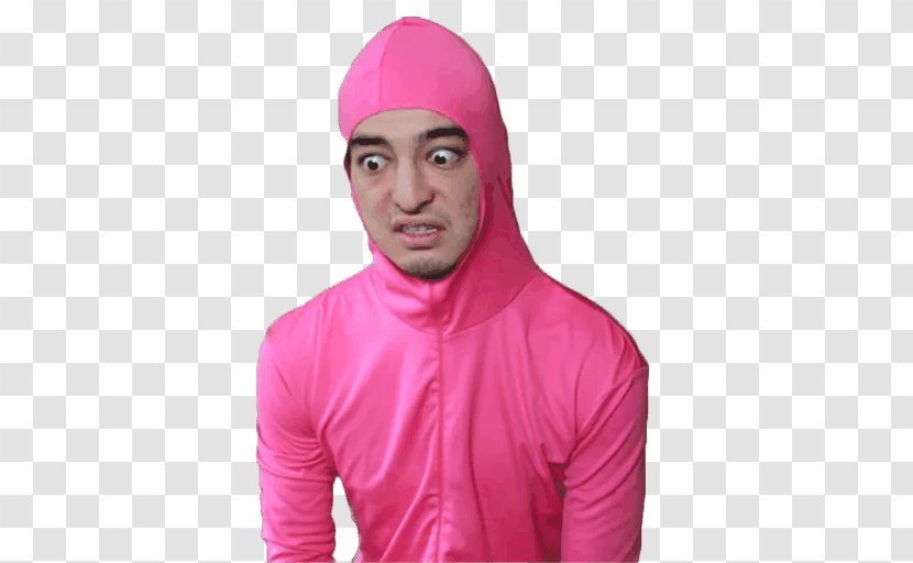 Joji Telegram Sticker Neck Hood - Pink Guy Transparent PNG
