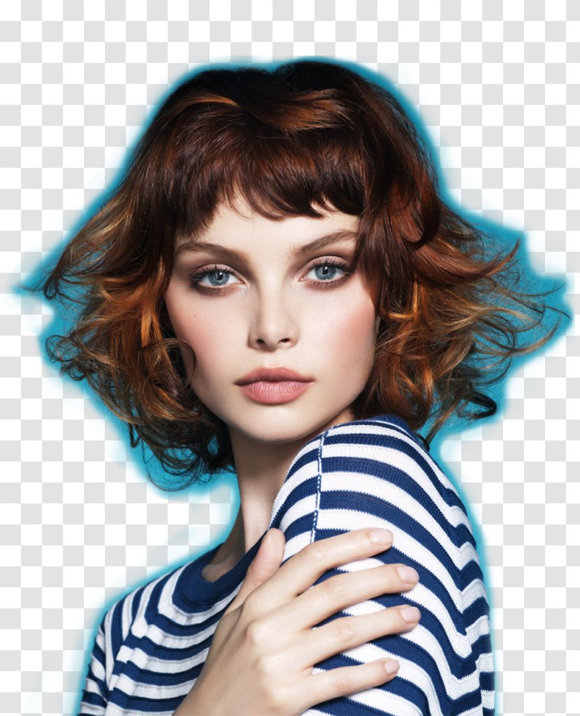 Layered Hair Beauty Cosmetics Coloring - Brown Transparent PNG