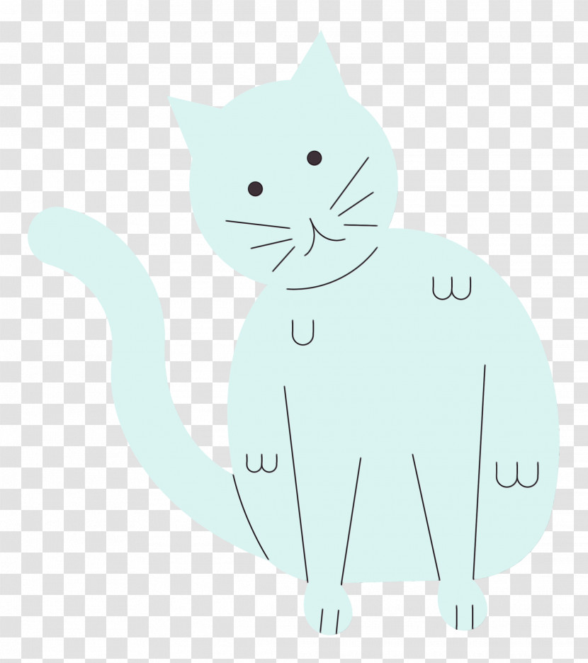 Cat Kitten Domestic Short-haired Cat Paw Whiskers Transparent PNG