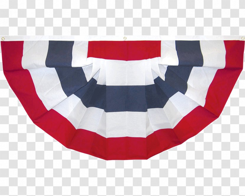 Bunting Flag Of The United States Textile Polyester - Cartoon - Pleated Transparent PNG