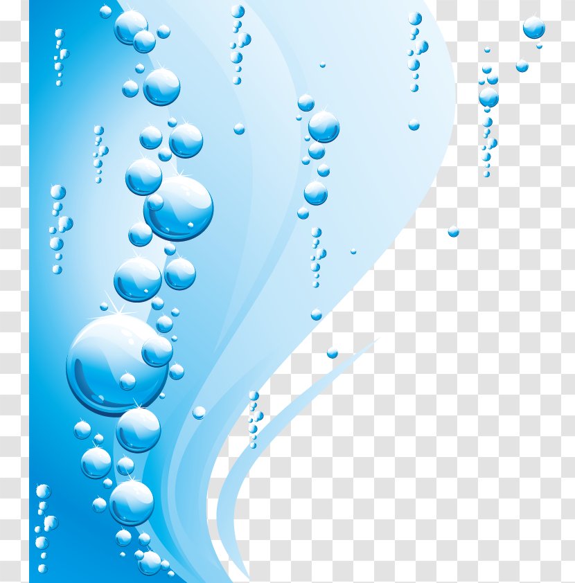 Drop Euclidean Vector Water Illustration - Azure - Blue Drops Transparent PNG