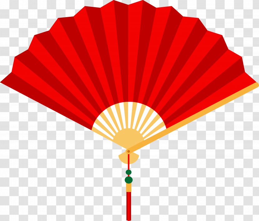 China Hand Fan Clip Art - Orange Cliparts Transparent PNG