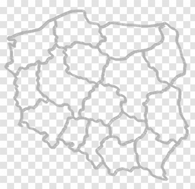 Lubusz Voivodeship Voivodeships Of Poland Map East South - Area - Polska Transparent PNG