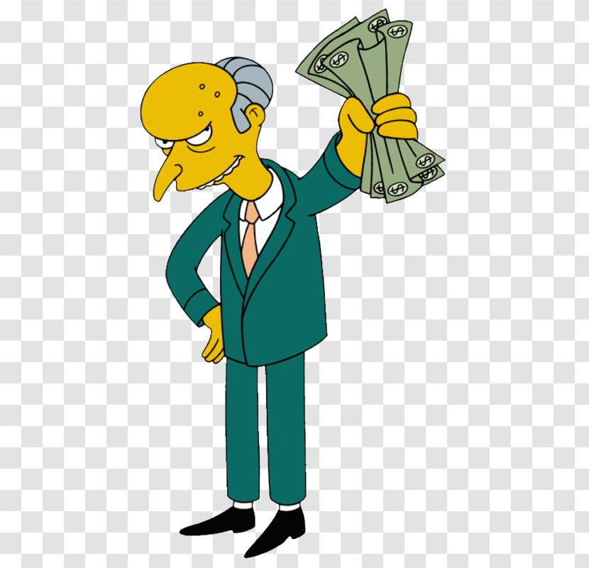 Mr. Burns Stereotype Character Drawing Image - Human - Simpsons Transparent PNG