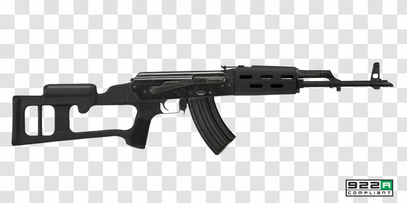 AK-47 Stock Handguard Firearm Picatinny Rail - Heart - Ak 47 Transparent PNG