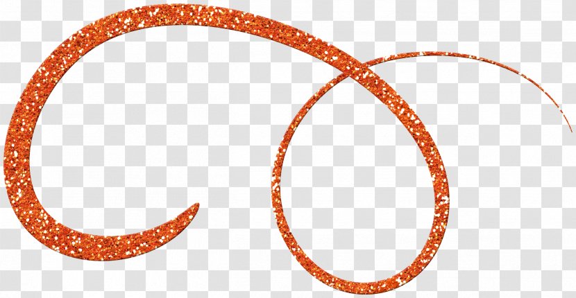 Circle Jewellery Font - Orange - Colored Lines Transparent PNG