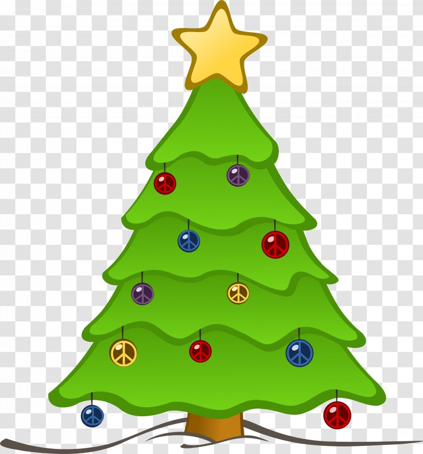 Christmas Tree Free Content Clip Art - Holiday - Simple Symbol Cliparts Transparent PNG