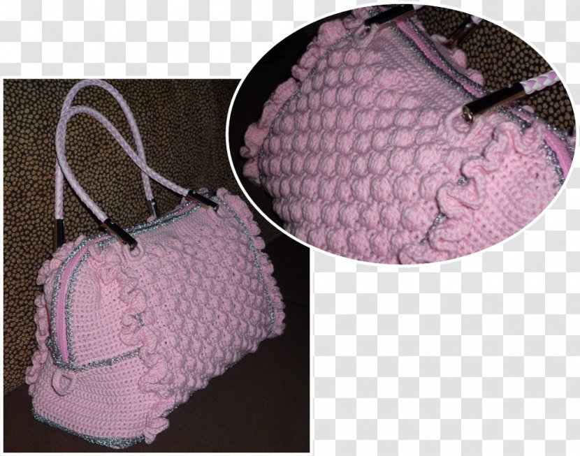 Crochet Pink M Wool Pattern - Bag Transparent PNG