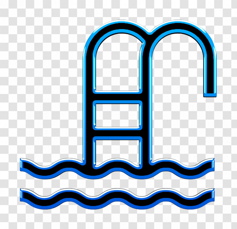 Solid Hotel Elements Icon Swimming Pool Icon Ladder Icon Transparent PNG