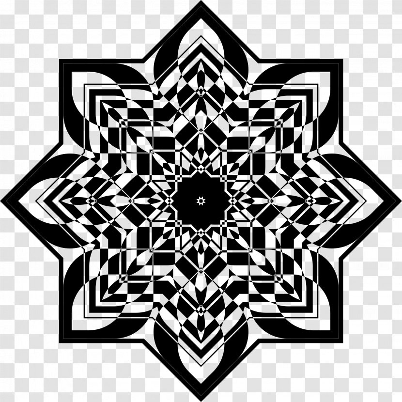 Black And White Mandala Photography - Color - Design Transparent PNG