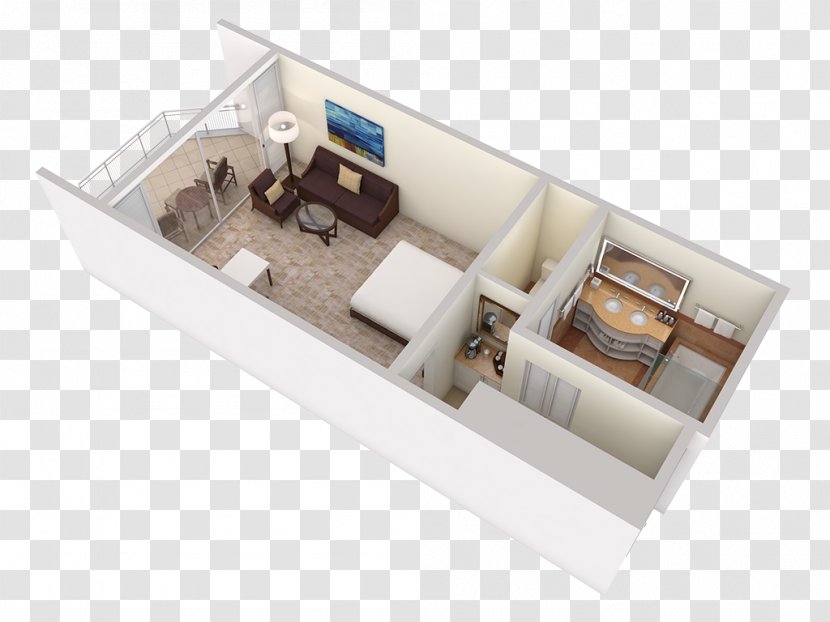 3D Floor Plan Room Grand Wailea Resort - Building - Mattresse Transparent PNG