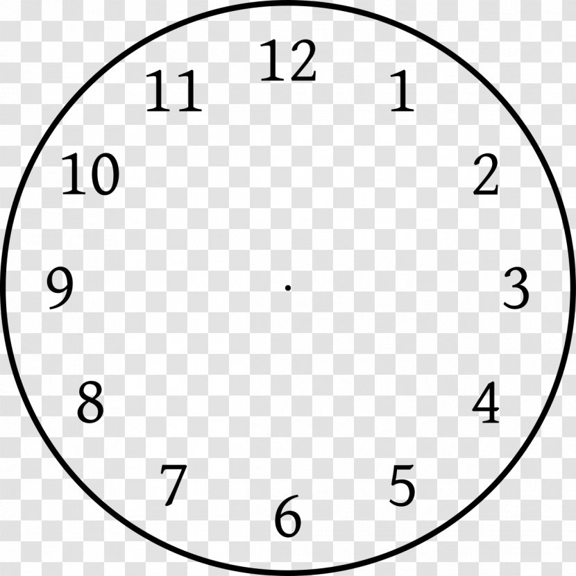 Drawing Clock Face - Text Transparent PNG