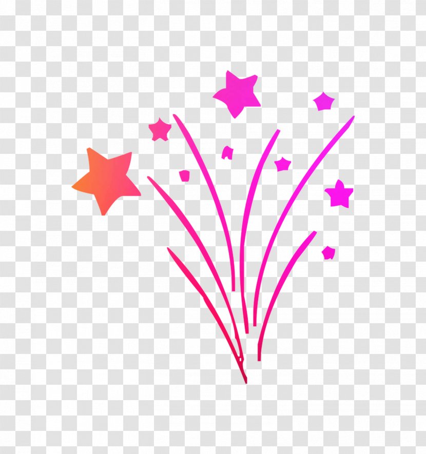 Clip Art Shooting Stars - Plant - Pink Transparent PNG