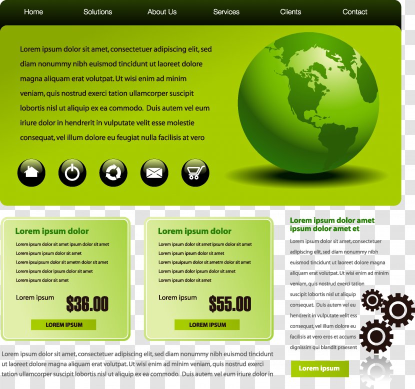Responsive Web Design Template System Website - Brochure Transparent PNG