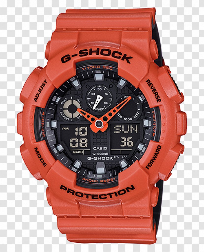 G-Shock GA100 Casio Shock-resistant Watch - Shockresistant Transparent PNG