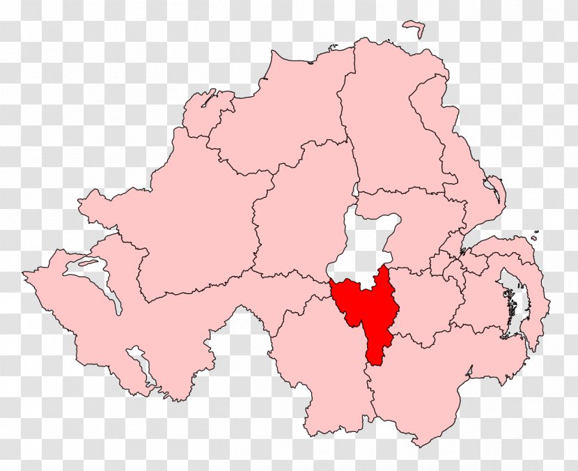Belfast North West Tyrone East - Electoral District - Upper Transparent PNG