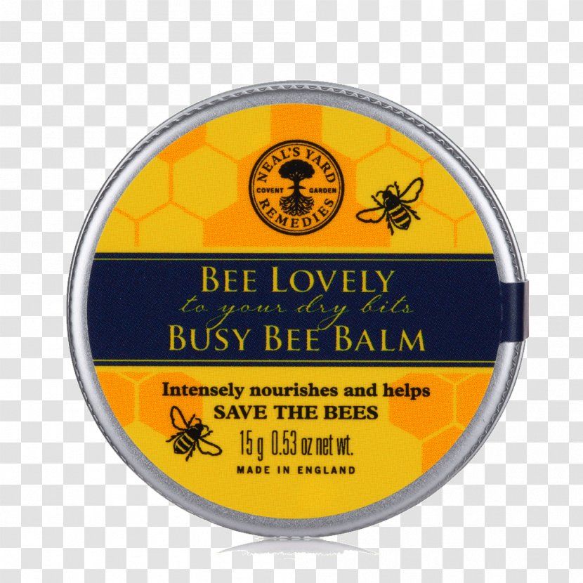 Lip Balm Lotion Bee Neal's Yard Remedies Cream - Liniment Transparent PNG