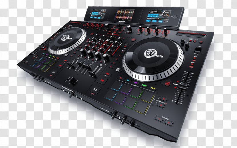 DJ Controller Audio Mixers Disc Jockey Numark Industries - Silhouette Transparent PNG