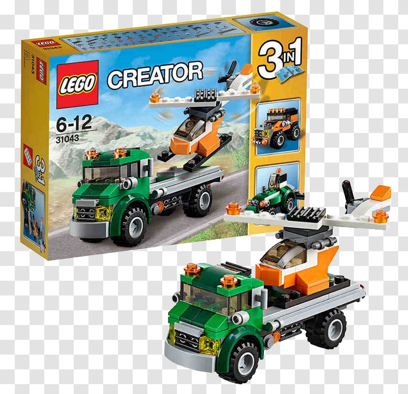 Helicopter Lego Creator Toy City - Transformers Truck Transparent PNG