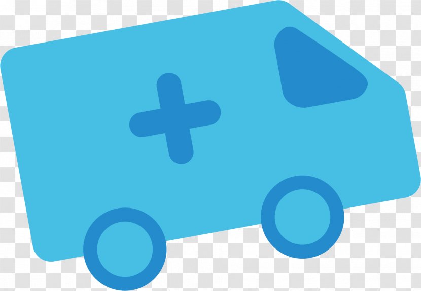 Ambulance Blue - Rectangle Transparent PNG