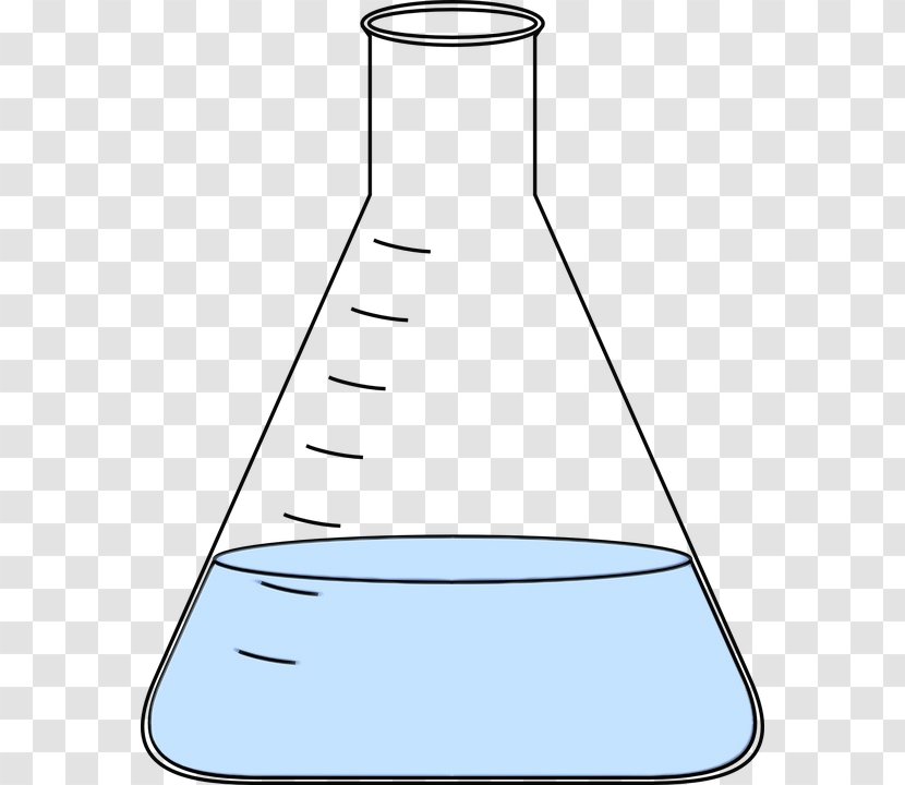 Liquid Transparency Beaker Laboratory Flasks - Line Art - Equipment Transparent PNG