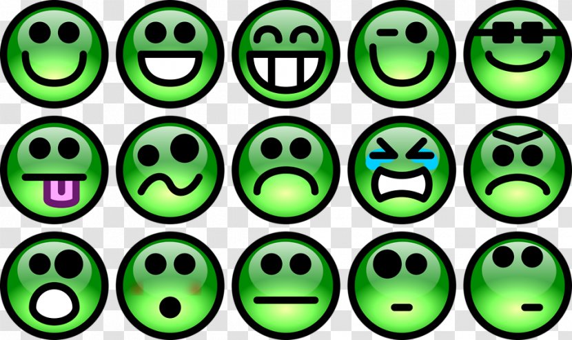 Smiley Emoticon Clip Art - Green - Face Transparent PNG