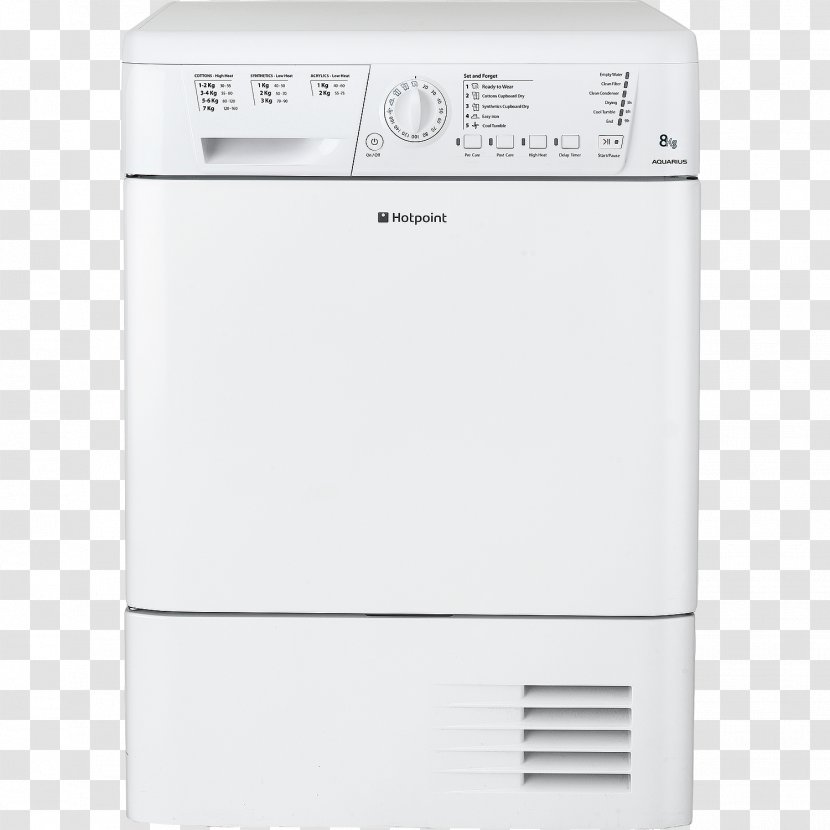 Clothes Dryer Hotpoint Home Appliance Condenser Refrigerator Transparent PNG