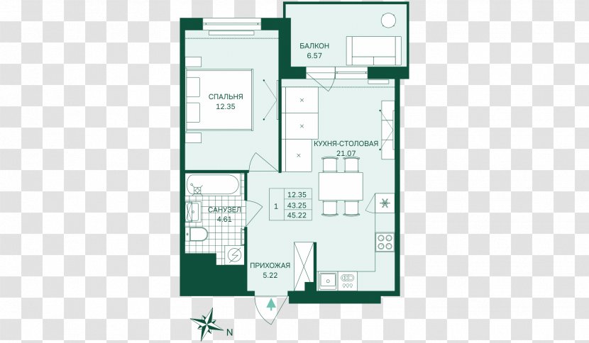 Gröna Lund BONAVA Floor Plan Apartment - Schematic - Tantens Skafferi & Garderob AB Transparent PNG