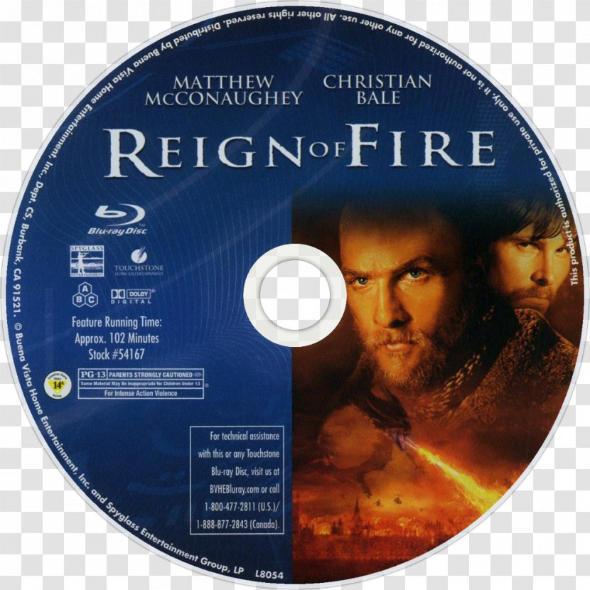Gerard Butler Reign Of Fire Blu-ray Disc Adventure Film - Dvd Transparent PNG