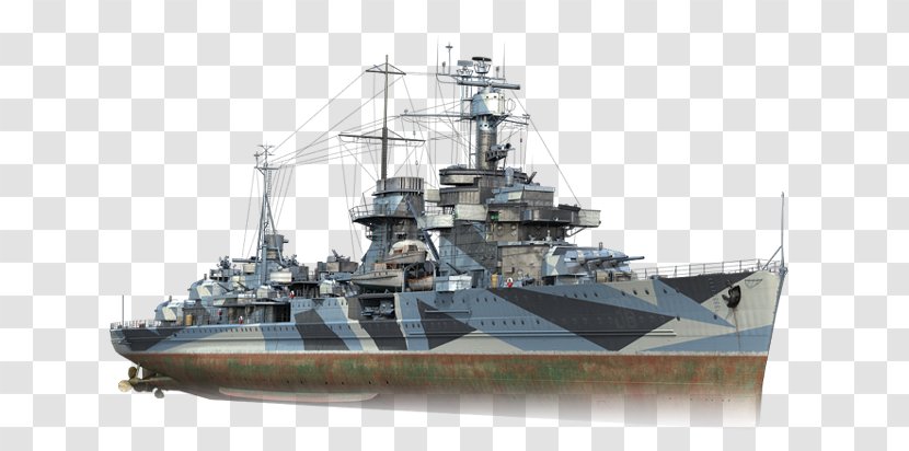 Heavy Cruiser World Of Warships Dreadnought Frigate Light - Ironclad Warship - Ship Transparent PNG