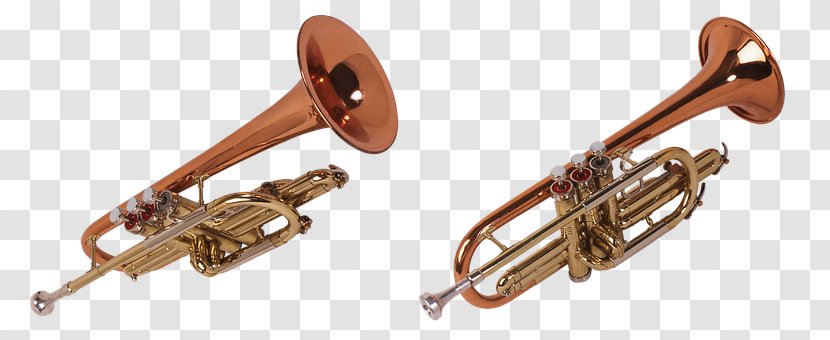 Musical Instruments Trumpet Trombone - Cartoon - Wind Instrument Transparent PNG