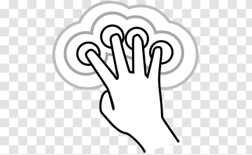 Finger Gesture Thumb - Blackandwhite - Sign Transparent PNG