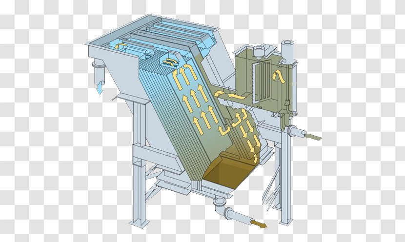 Lamella Clarifier Sewage Treatment Water Wastewater - Machine - Sand Separator Transparent PNG