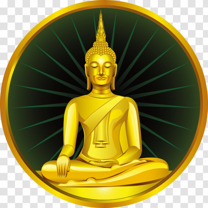 Golden Buddha Gautama Buddhahood Images In Thailand Buddhism - Buddhist Temple - Gold Lord Transparent PNG