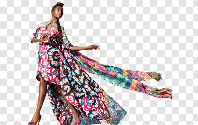 Vlisco African Wax Prints Lookbook Loincloth Costume - Shoulder - Fashion Transparent PNG