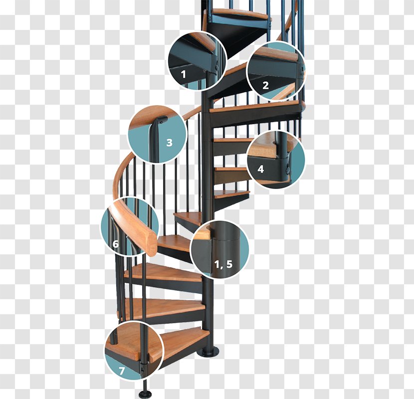 Stairs Csigalépcső Spiral Escalier à Vis Baluster Transparent PNG