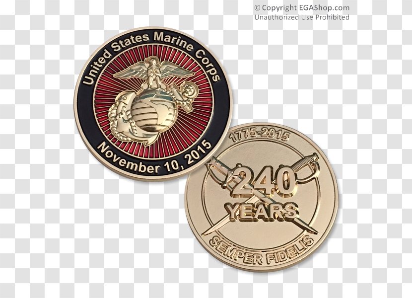 United States Marine Corps Devil Dog Marines Coin - Label Transparent PNG