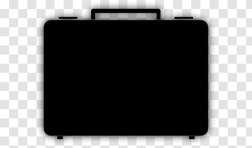 Briefcase Black Rectangle - And White - Brief Cliparts Transparent PNG