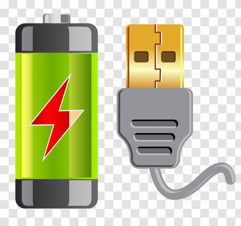 Battery Charger Icon - Electronic Device - And Charging Cable Transparent PNG