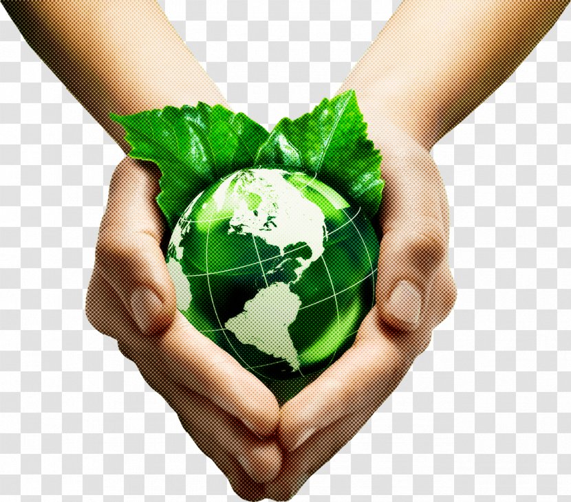Green Earth Hand World Human - Plant - Recycling Transparent PNG