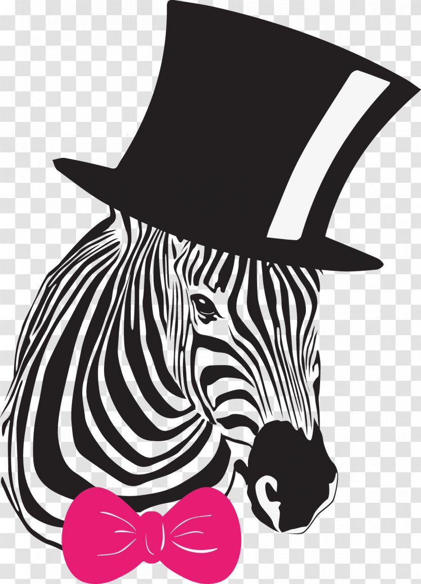 Zebra Wall Decal Art Clip - Poster - Cute Transparent PNG